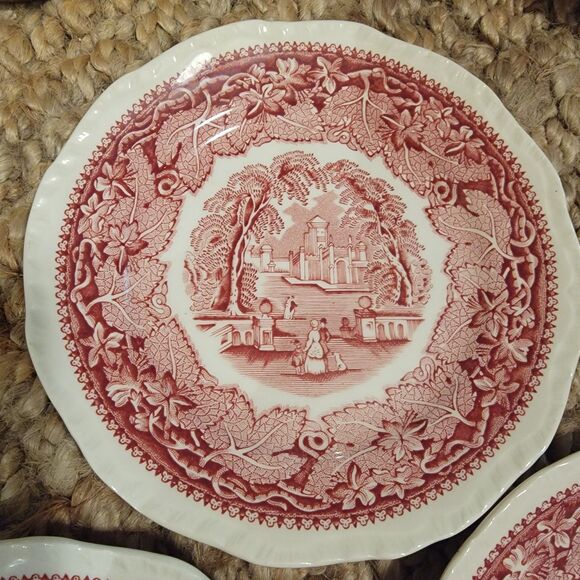 Vintage Mason's Patent IronStone England Vista Pink 7" Plate -Excellent cond. - Picture 5 of 16